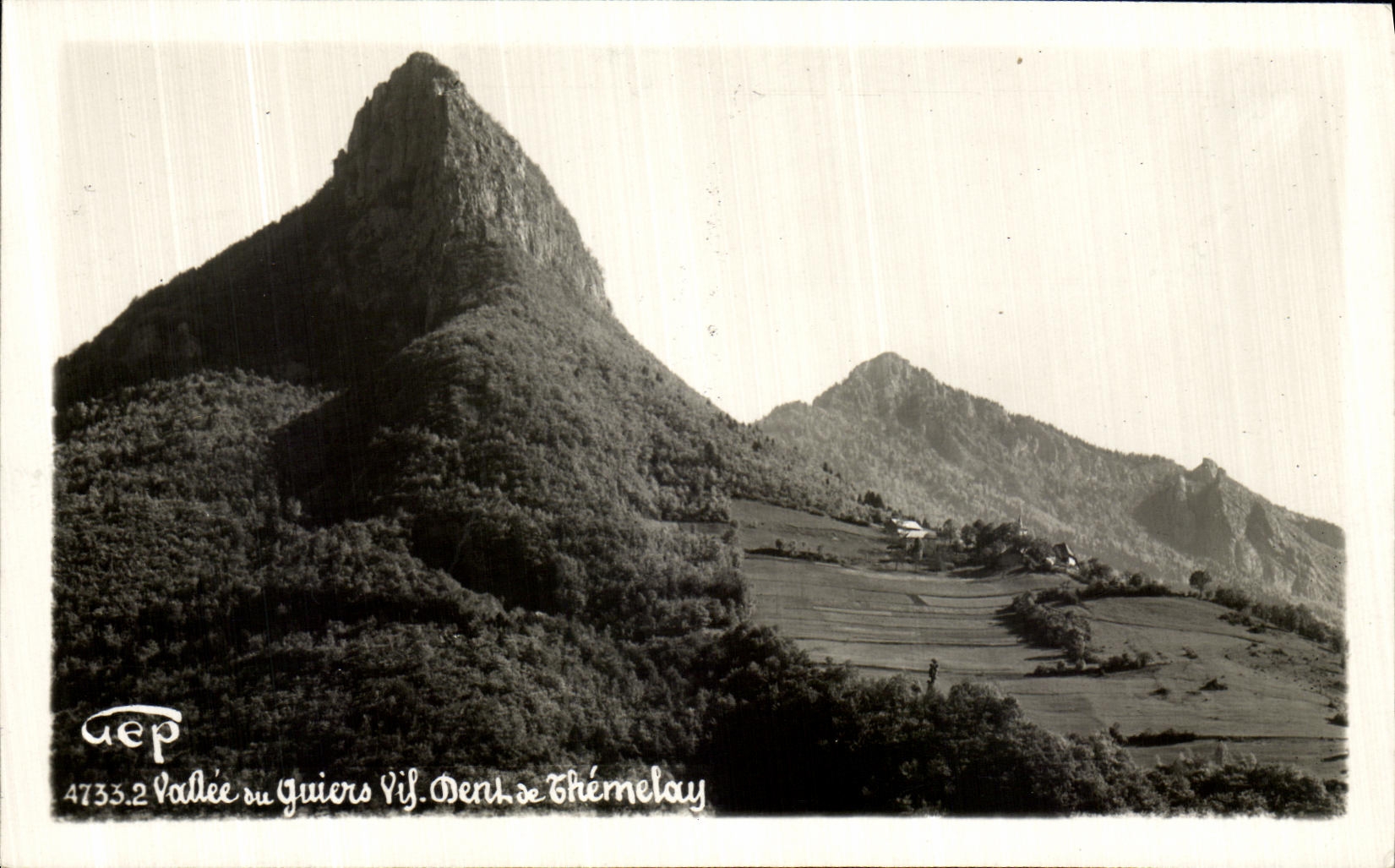 VINTAGE POSTCARD Sharp Valle of the guiers Tooth of Themelay