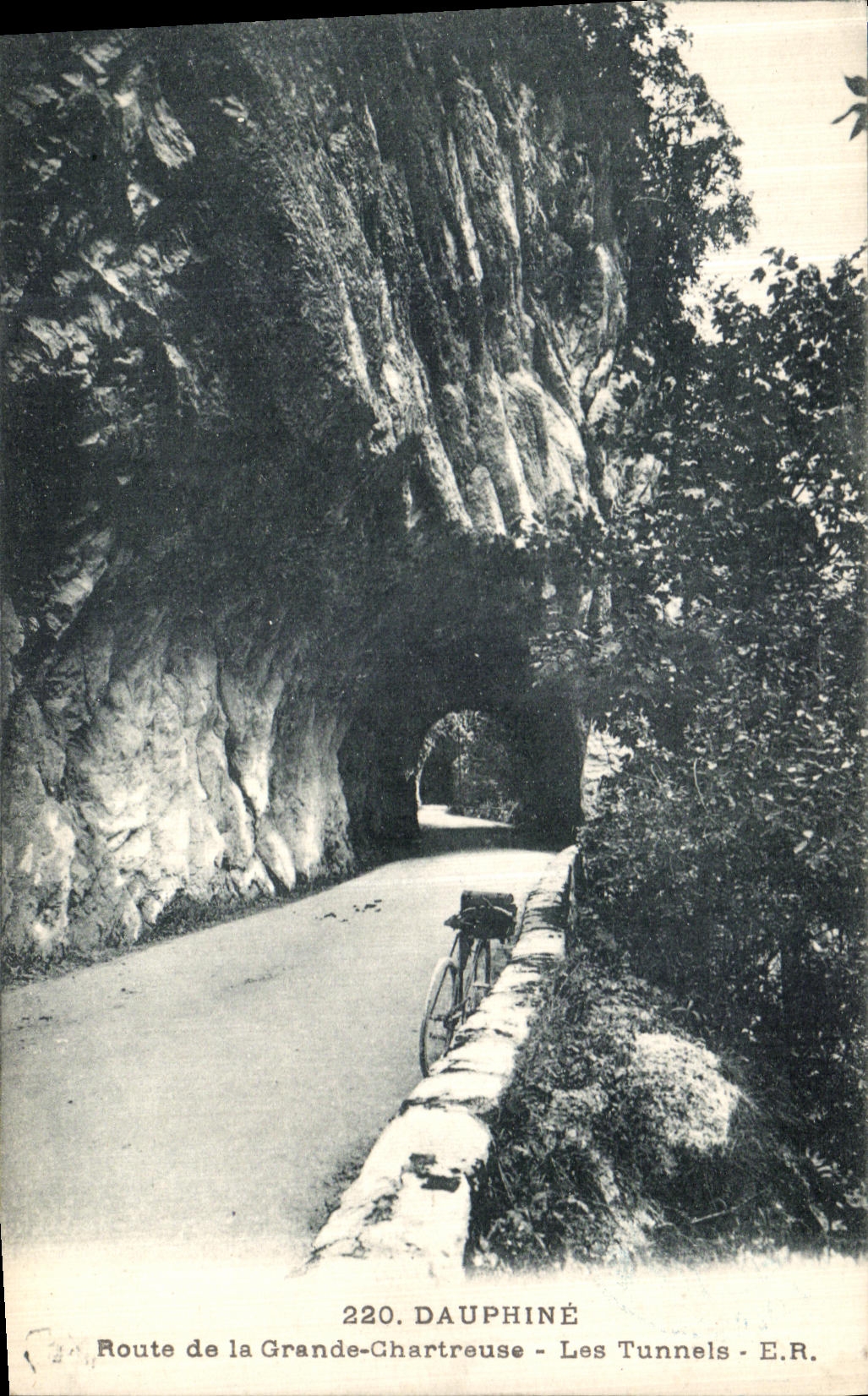 POSTAL Dauphine de la VENDIMIA de túneles chartreuses grandes