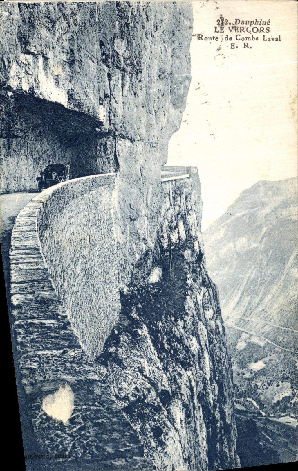 Camino de Dauphine Vercors de la POSTAL de la VENDIMIA de Combe Laval