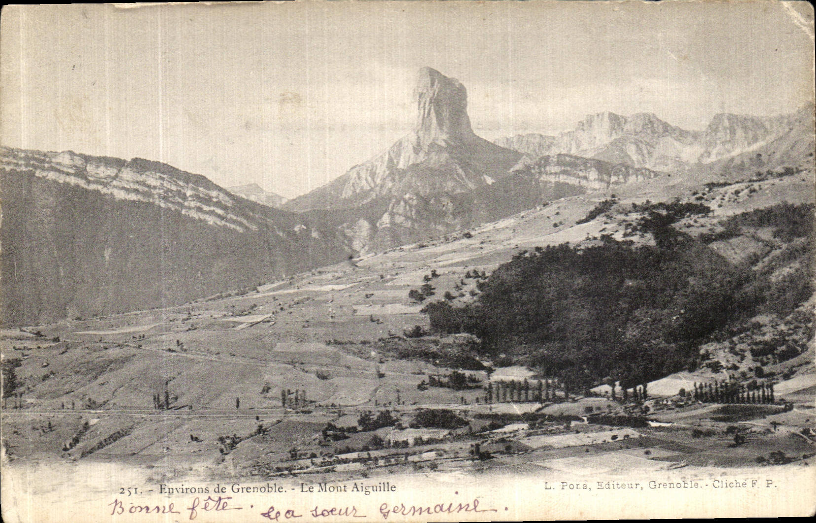 VINTAGE POSTCARD Environs of Grenoble the Mount Switches
