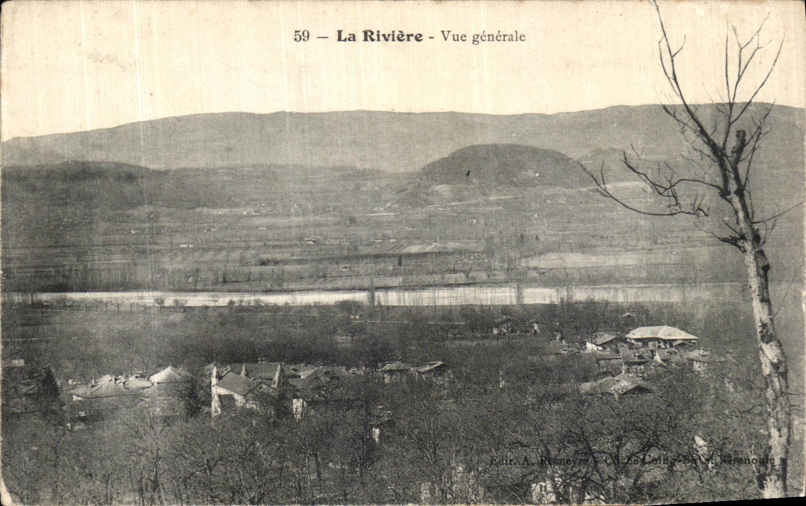 VINTAGE POSTCARD the River View