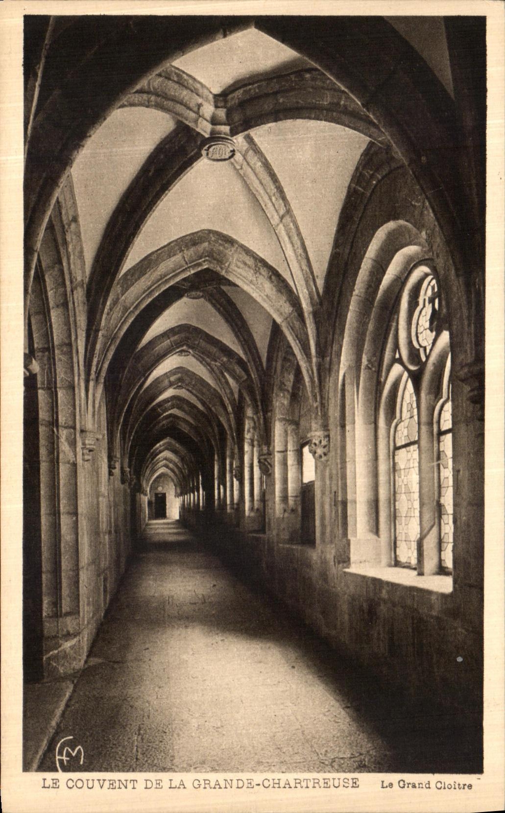 POSTAL Dauphine de la VENDIMIA el convento de chartreuse grande