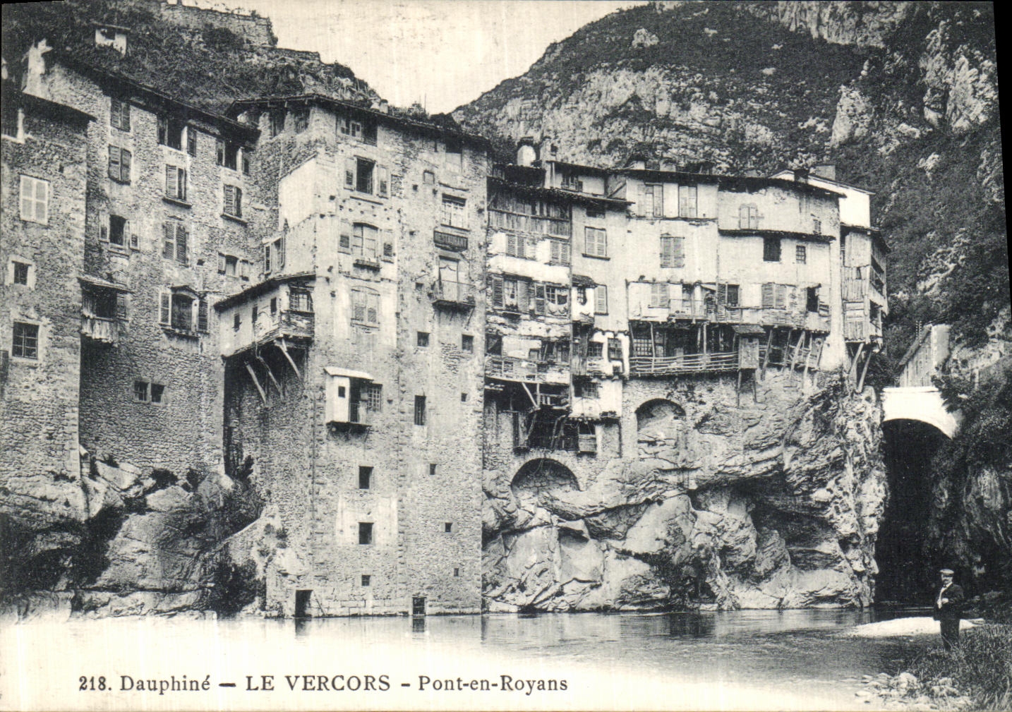 Puente de Dauphine Vercors Royans de la POSTAL de la VENDIMIA