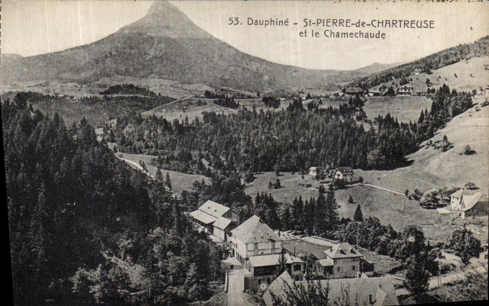 VINTAGE POSTCARD Dauphine St Pierre de Chartreuse and Chamechaude