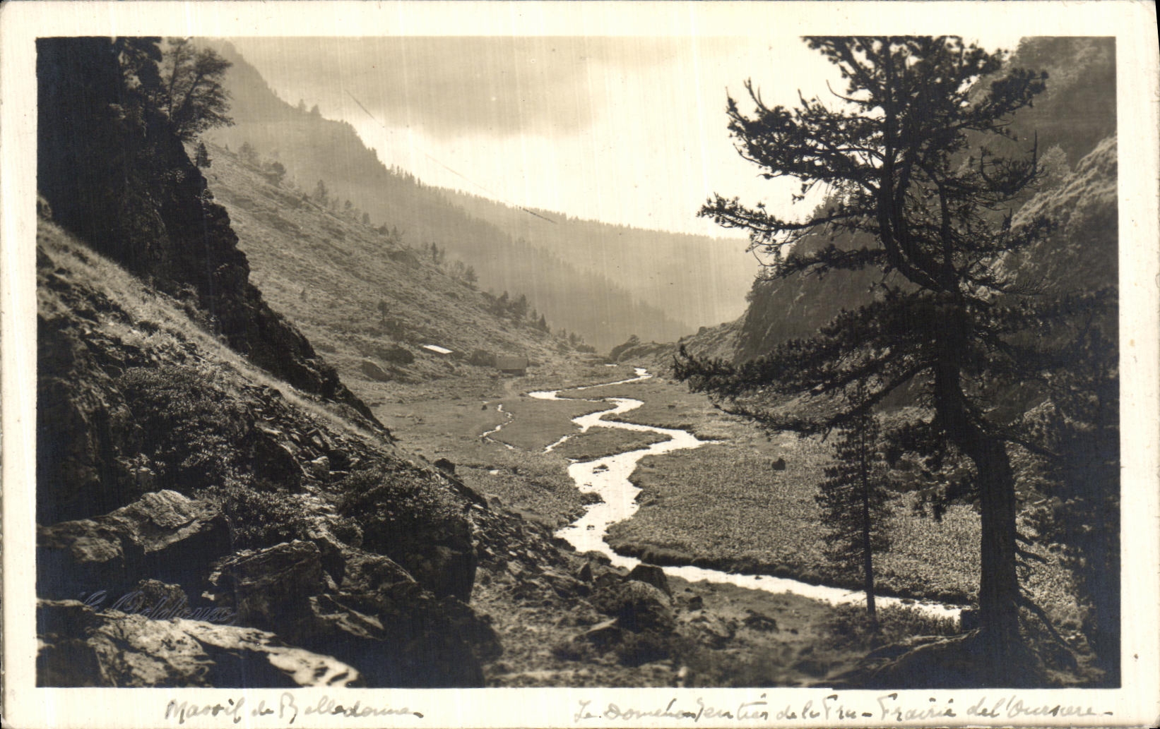VINTAGE POSTCARD Dauphine Solid mass of Belledonne