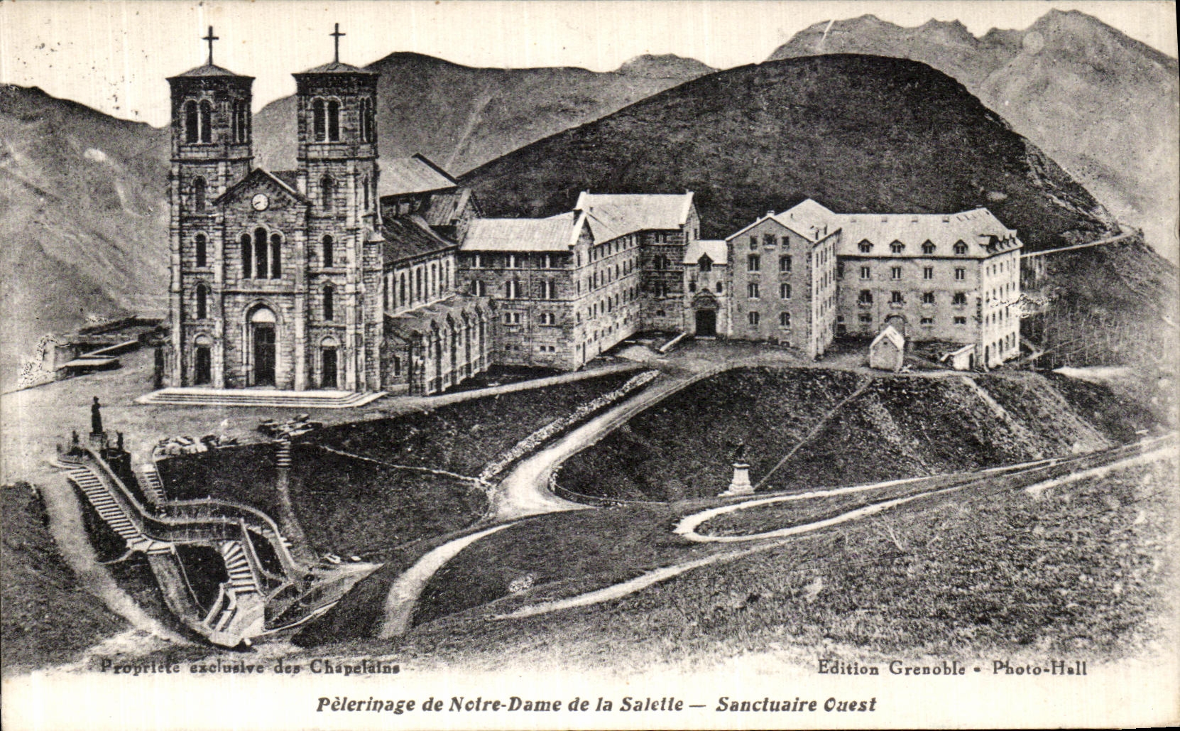 VINTAGE POSTCARD Pilgrimage of Notre Dame of Salette Western Sanctuary