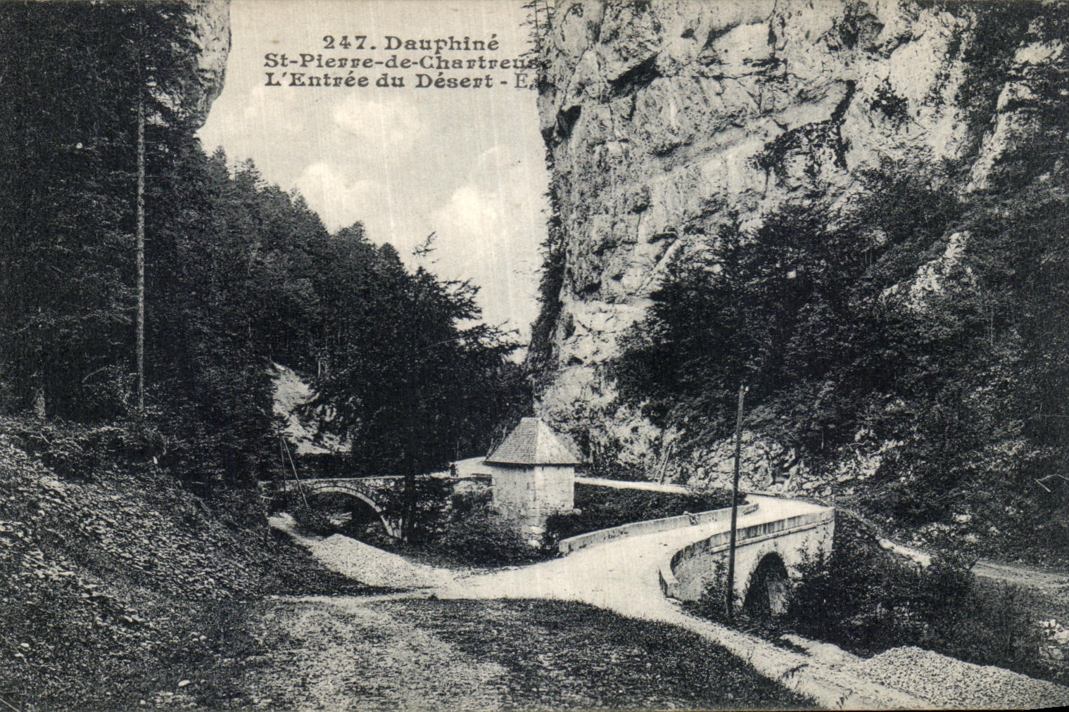 La POSTAL Dauphine St Pedro de Chartreuse L de la VENDIMIA entro del postre