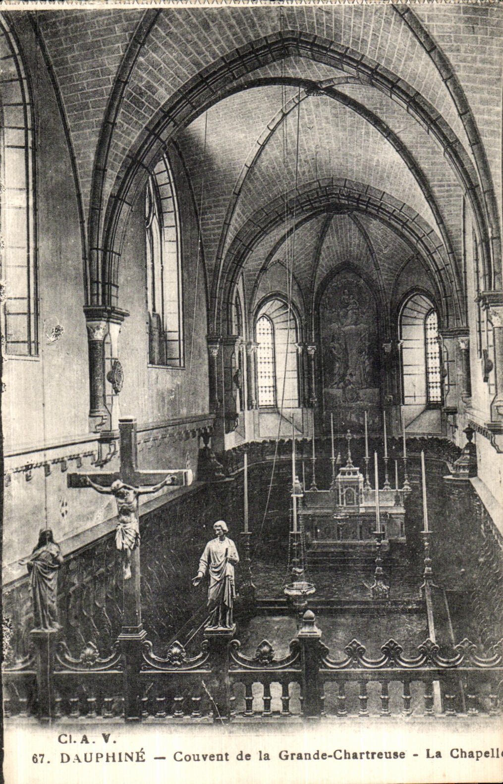 Convento de Dauphine de la POSTAL de la VENDIMIA de chartreuse grande La Chapelle