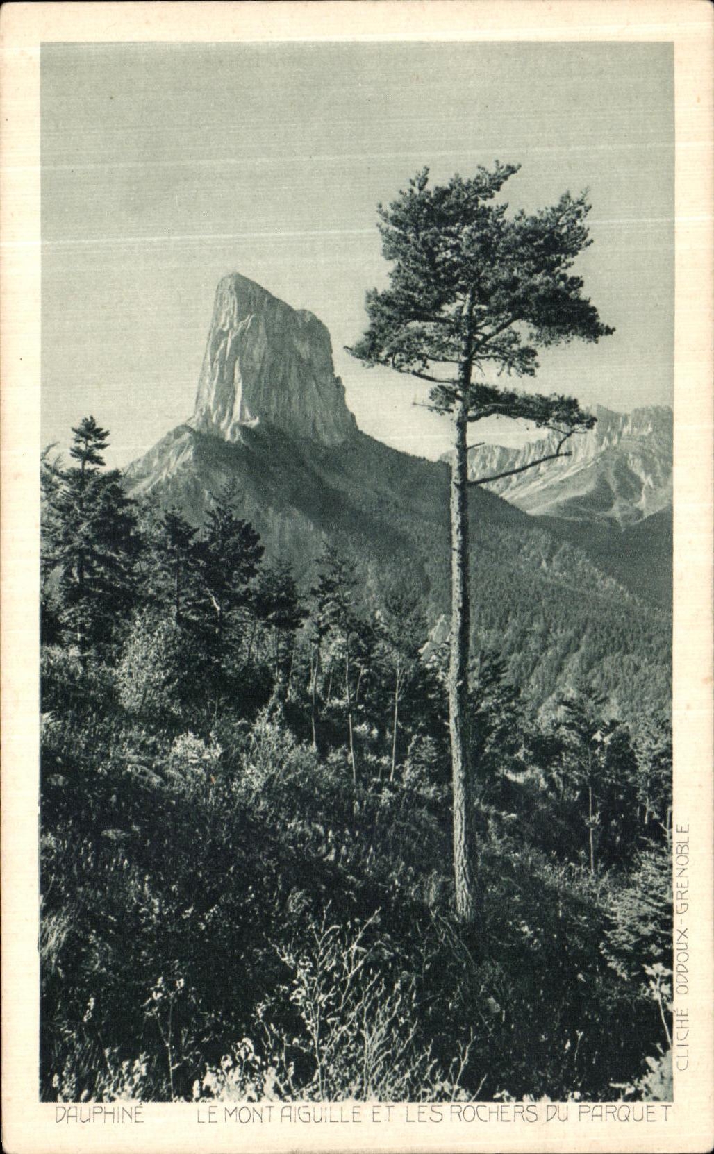 VINTAGE POSTCARD Dauphine the mount Switches and the rocks of the parquet floor