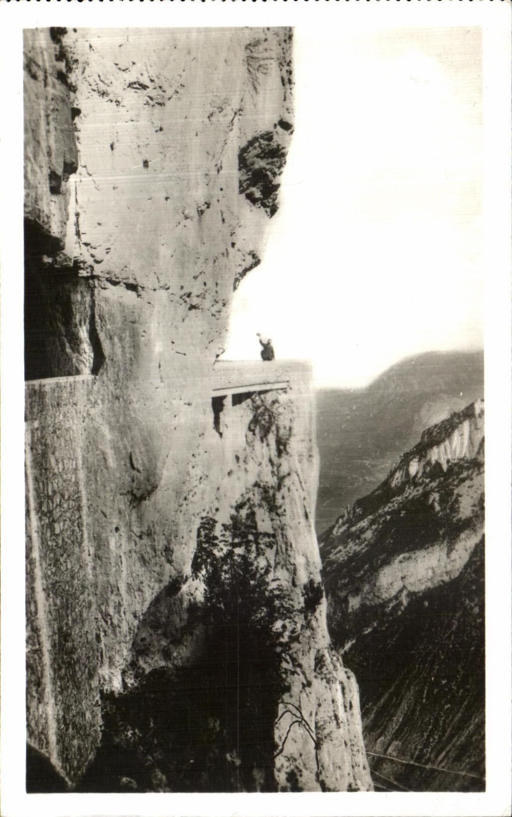Camino de Dauphine Vercors de la POSTAL de la VENDIMIA de las grandes piezas estrechas