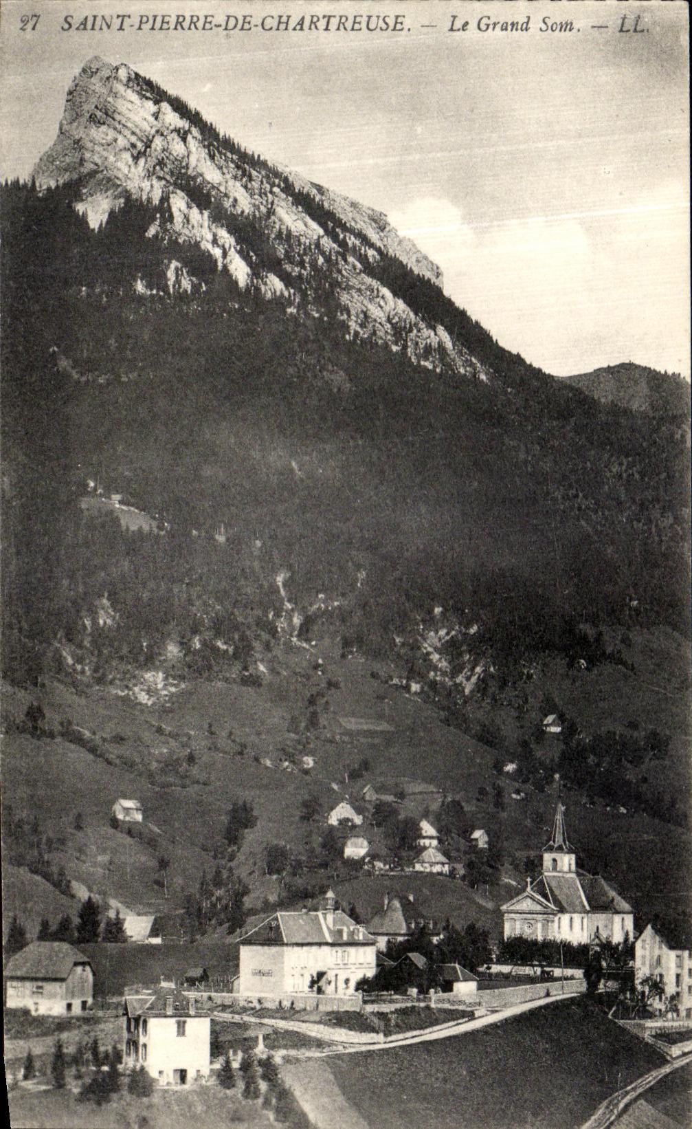 VINTAGE POSTCARD Saint Pierre De Chartreuse Large Som