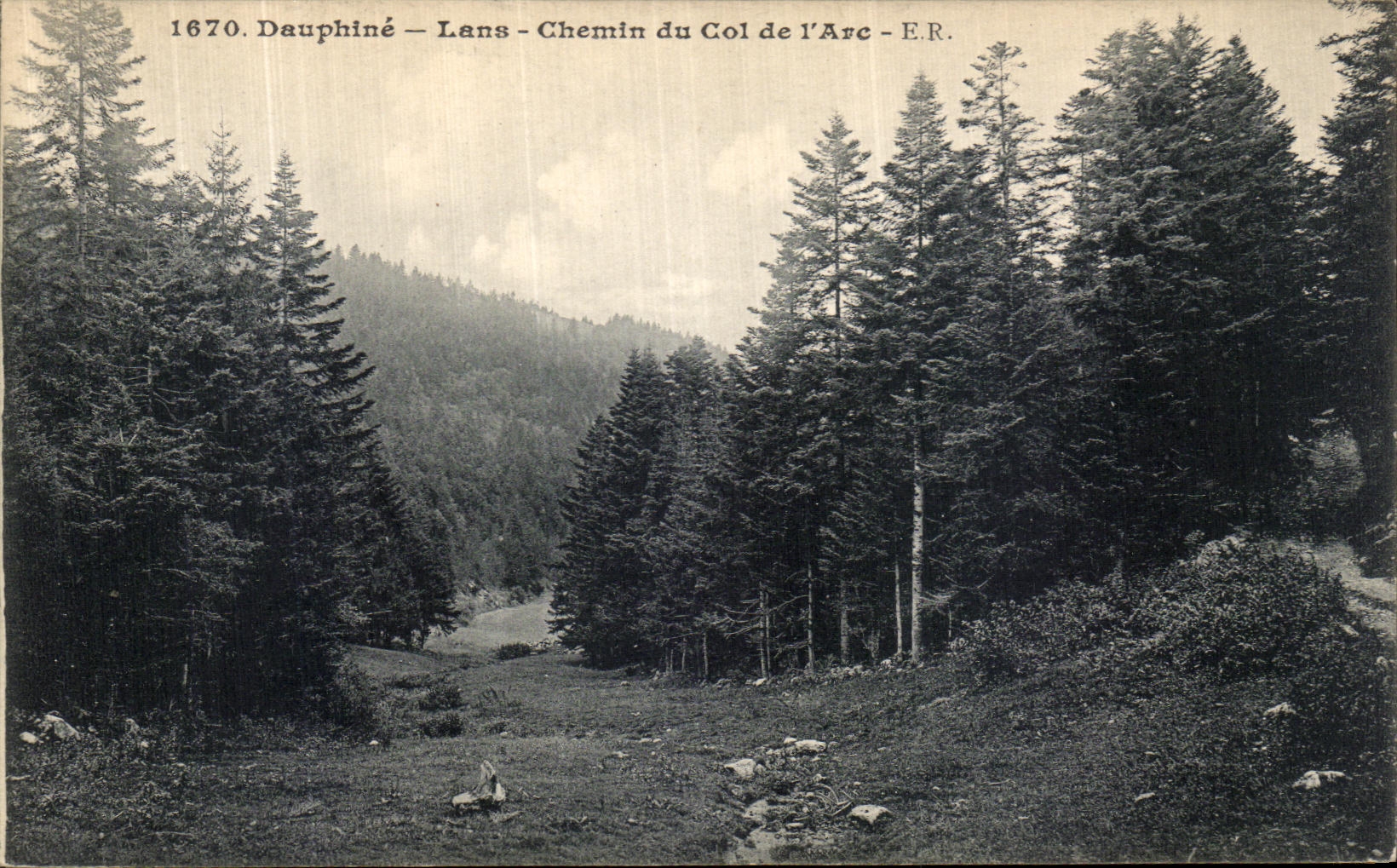 VINTAGE POSTCARD Dauphine Lans Way of the Collar of L Arc