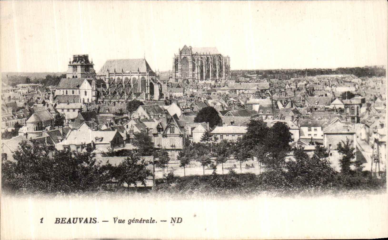 VINTAGE POSTCARD Beauvais Seen Genarale