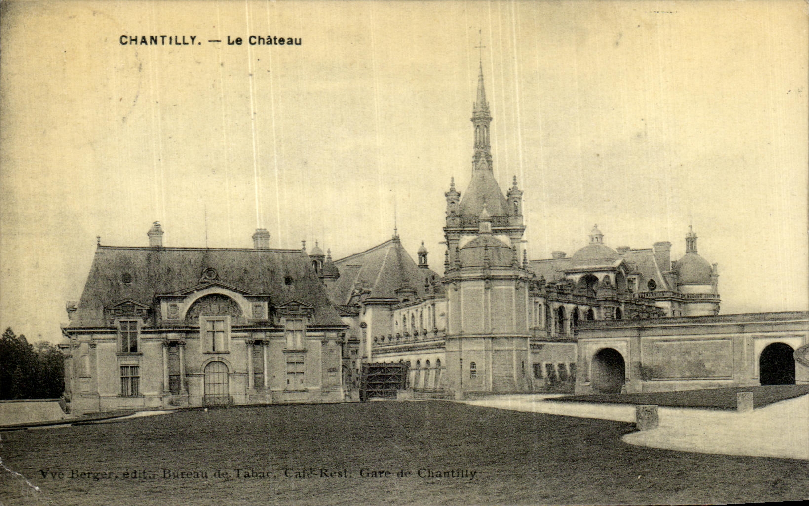 VINTAGE POSTCARD Chantilly the Castle