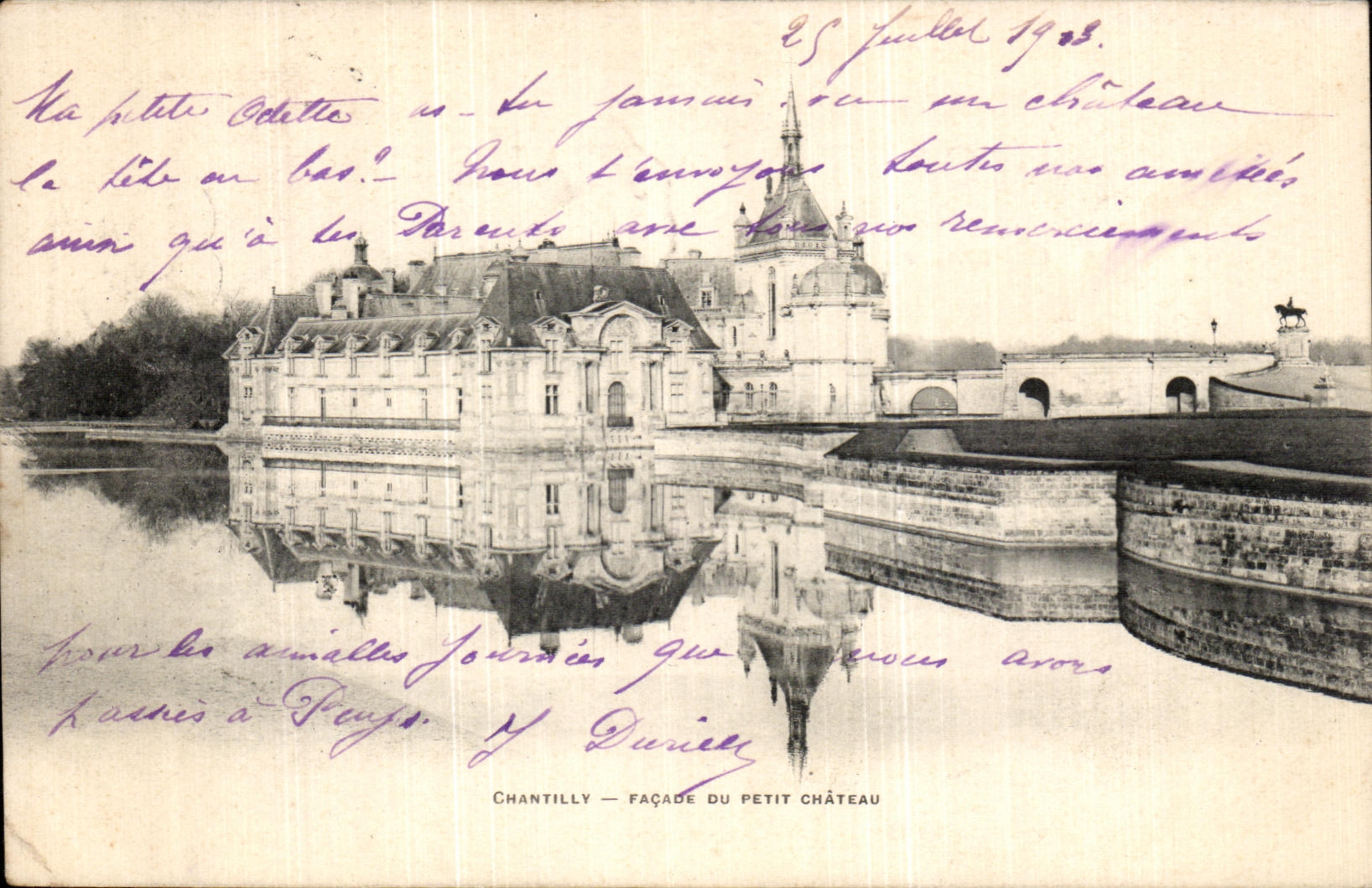CPA Chantilly Facade Du Petit Chateau