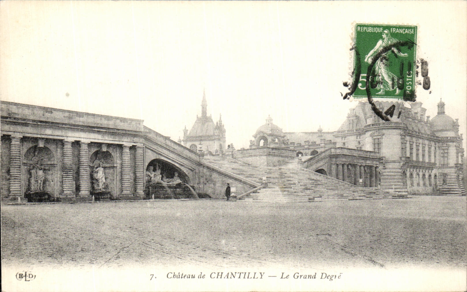 CPA Chateau De Chantilly Le Grand Degre