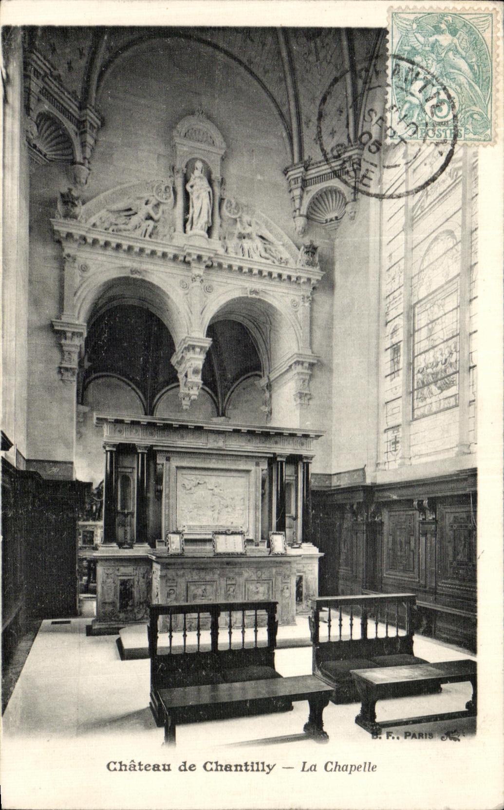 VINTAGE POSTCARD Castle Of Chantilly La Chapelle