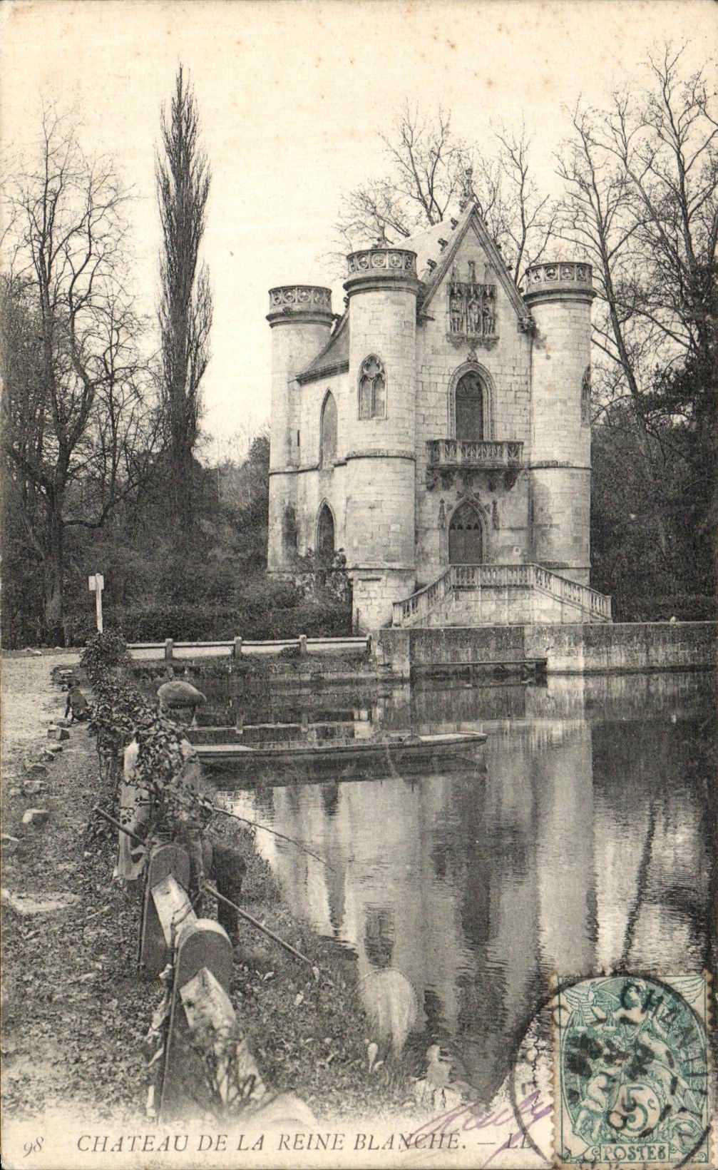 CPA Chateau de La Reine Blanche Pecheur