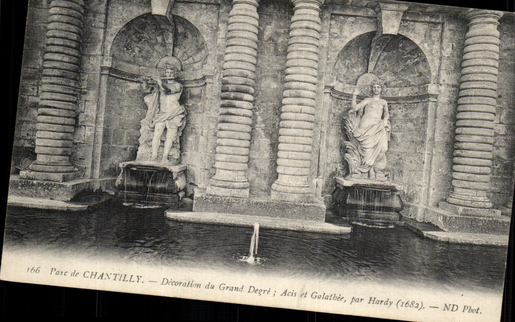 Parque de la POSTAL de la VENDIMIA de decoracion de Chantilly del gran grado Acis y Galathee por robusto