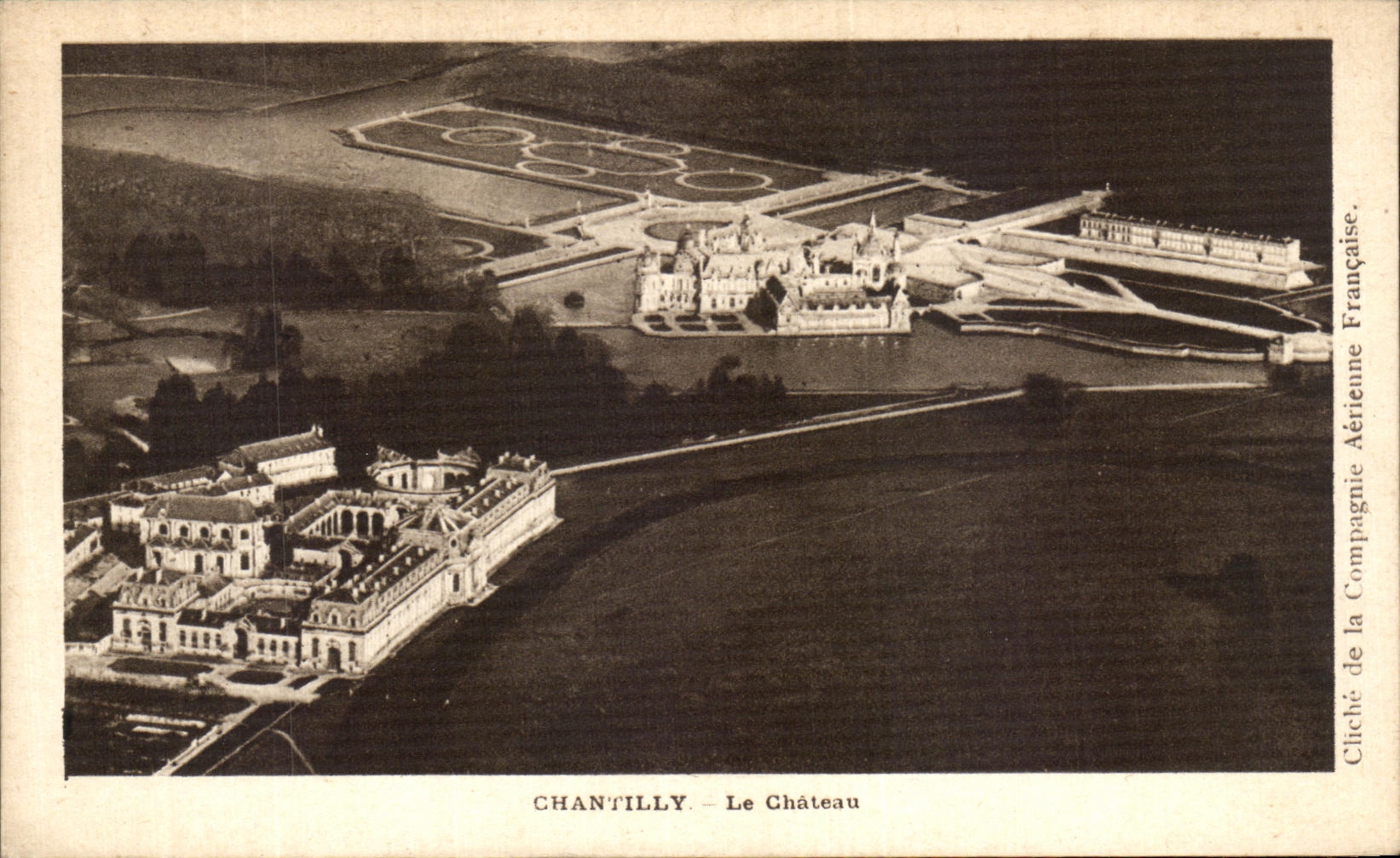 VINTAGE POSTCARD Chantilly the Castle