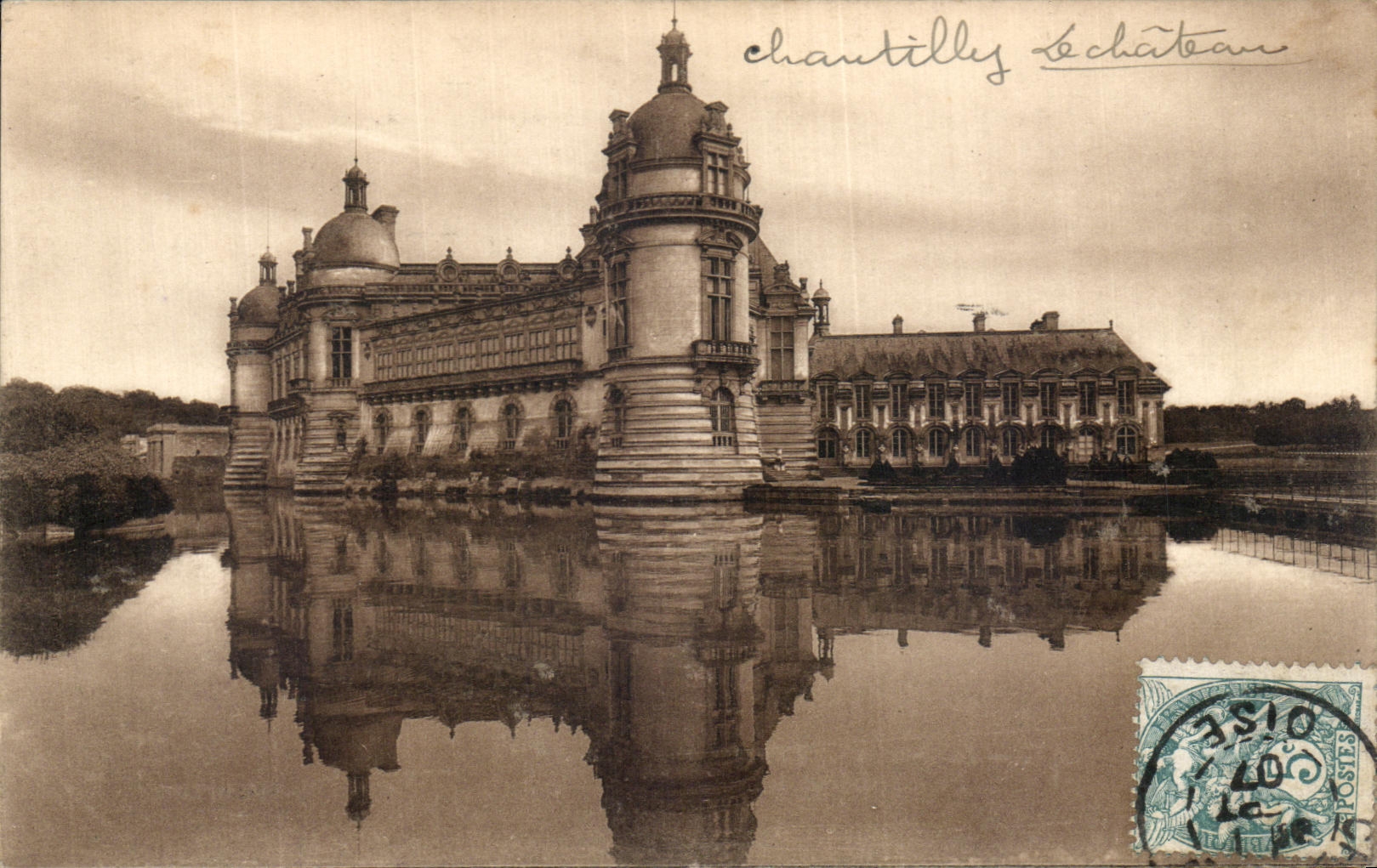 VINTAGE POSTCARD Chantilly the Castle