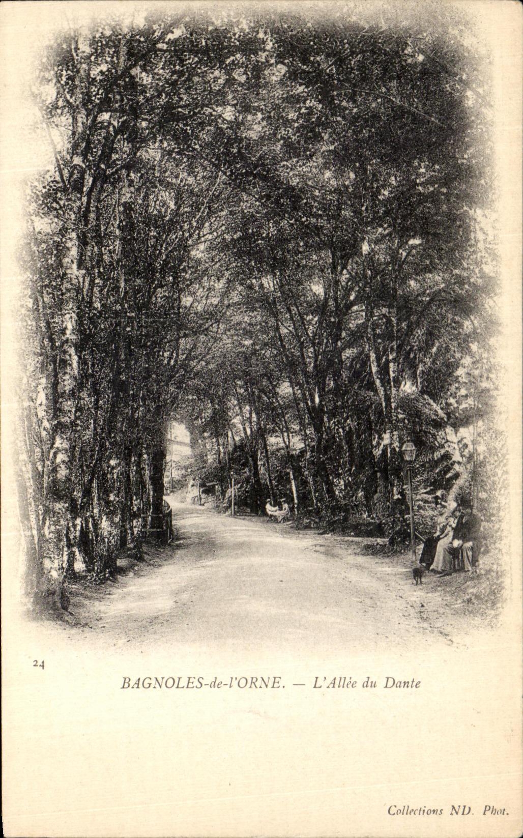CPA Bagnoles de l Orne L Allee du Dante
