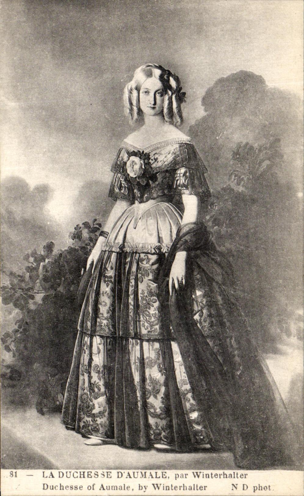 CPA La Duchesse D Aumale par Winterhalter Chantilly