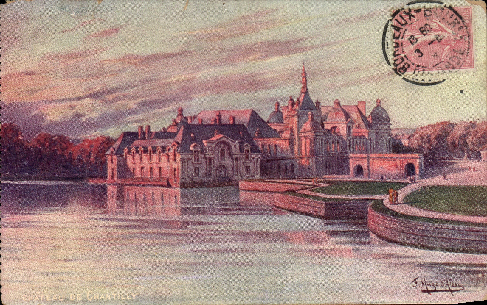 VINTAGE POSTCARD Castle Of Chantilly