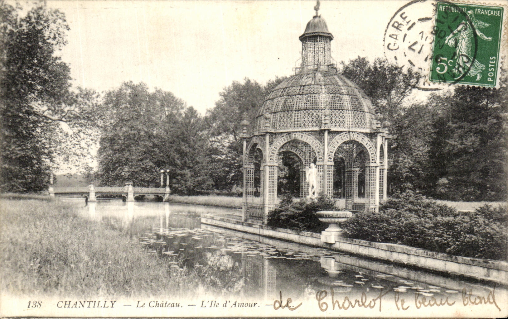 CPA Chantilly Le Chateau L ile d amour