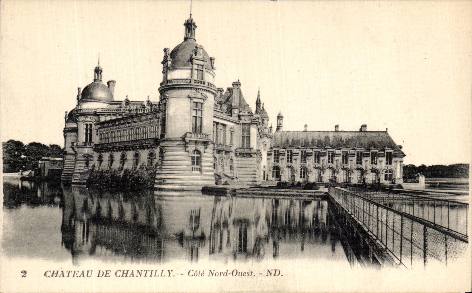 CPA Chateau de Chantilly Cote Nord Ouest