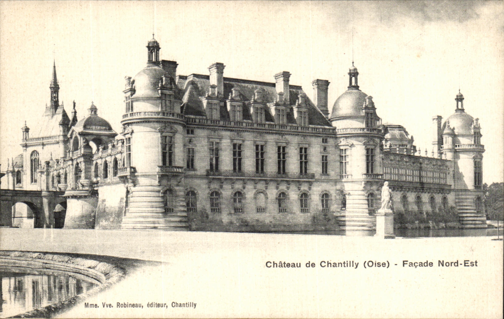 CPA Chantille Chateau de Facade Nord Est