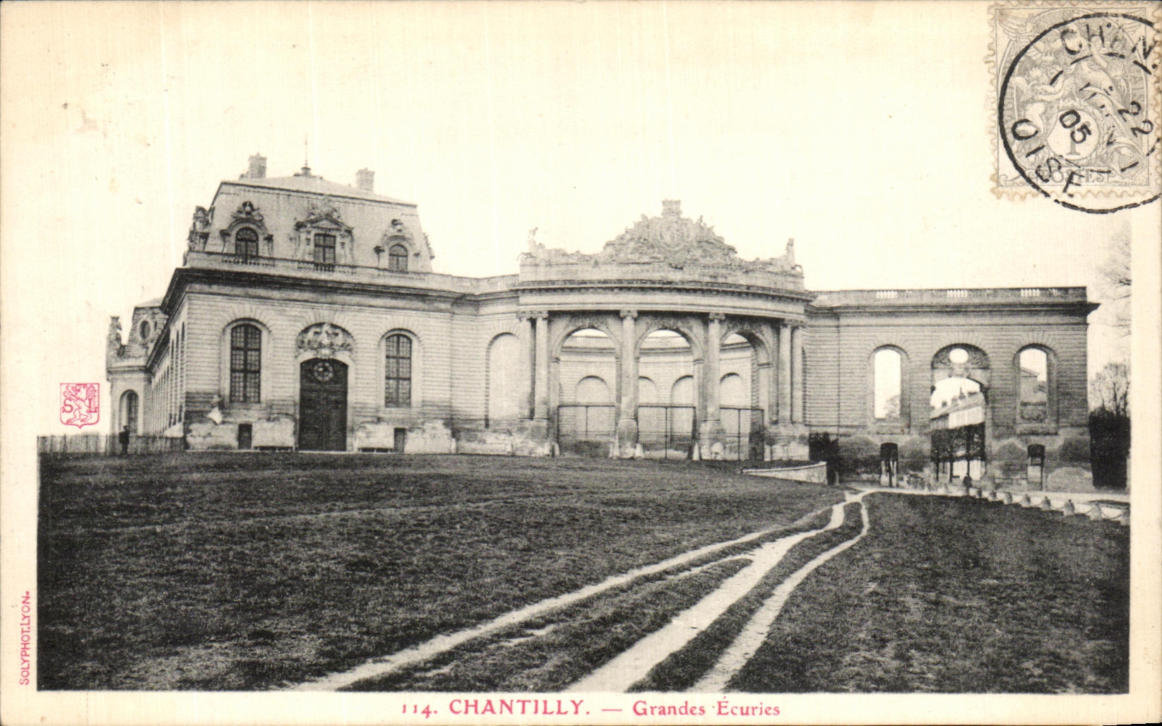VINTAGE POSTCARD Chantille Large Stables