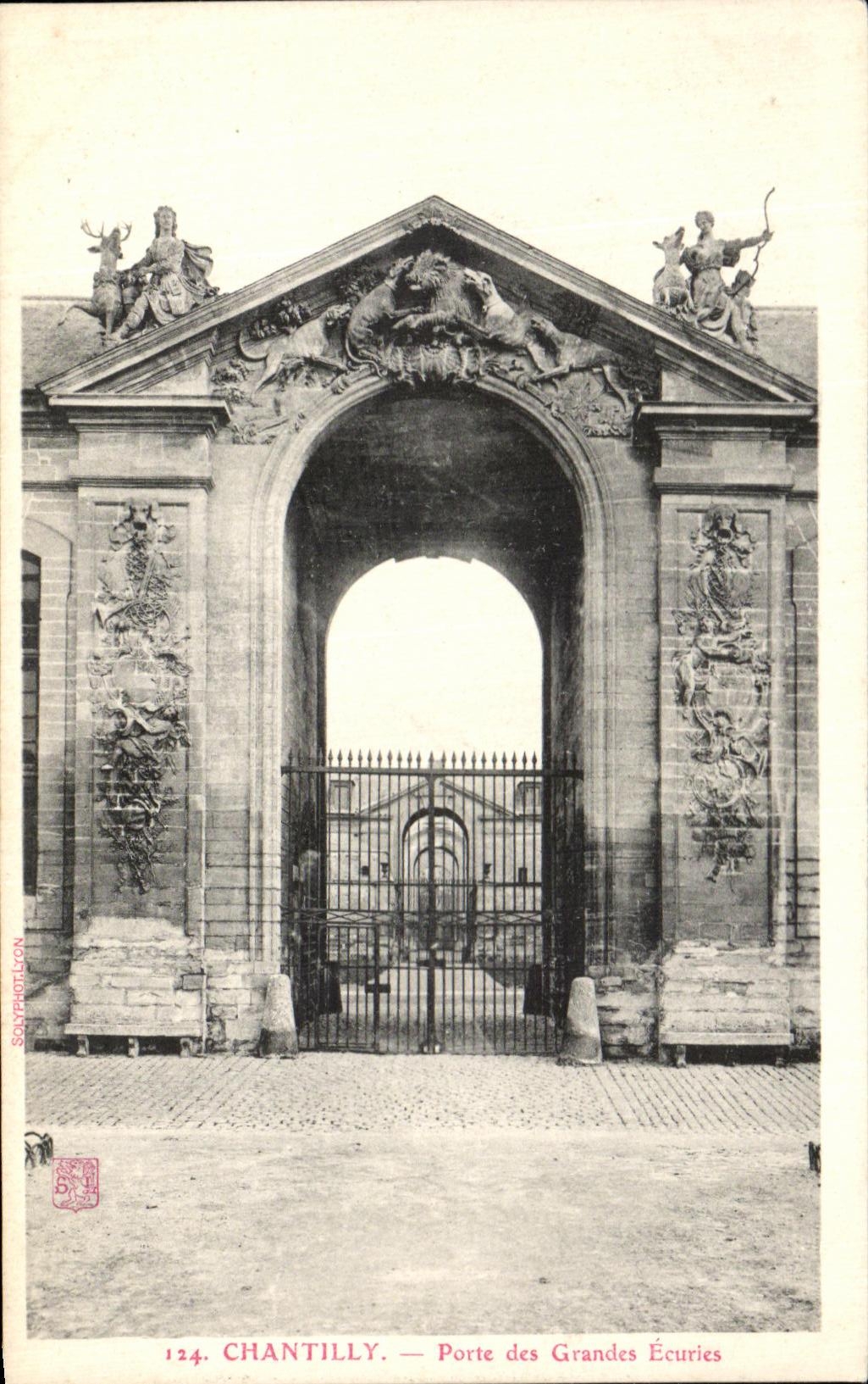 VINTAGE POSTCARD Chantille Carries Large Stables