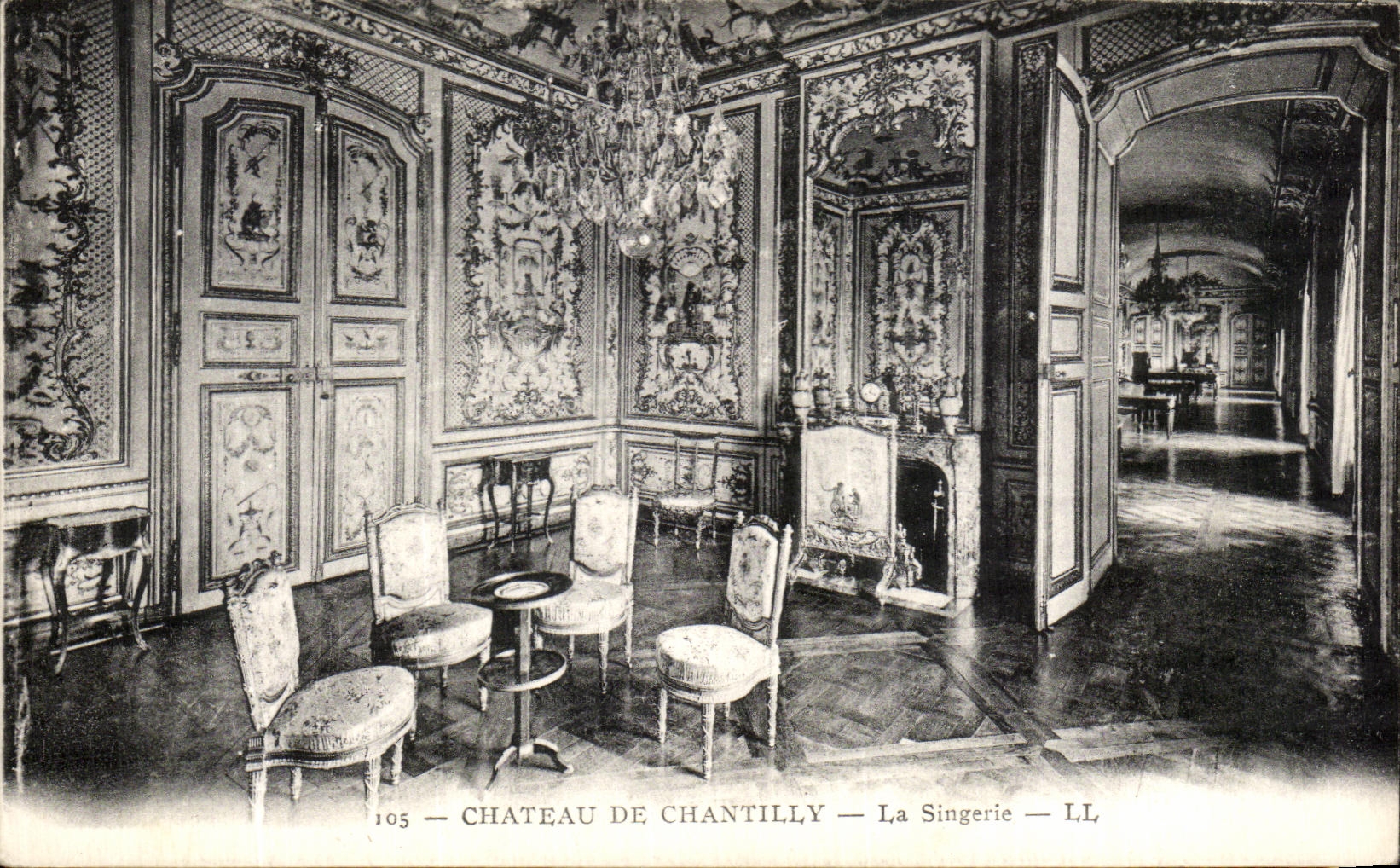 CPA Chateau De Chantilly La singerie