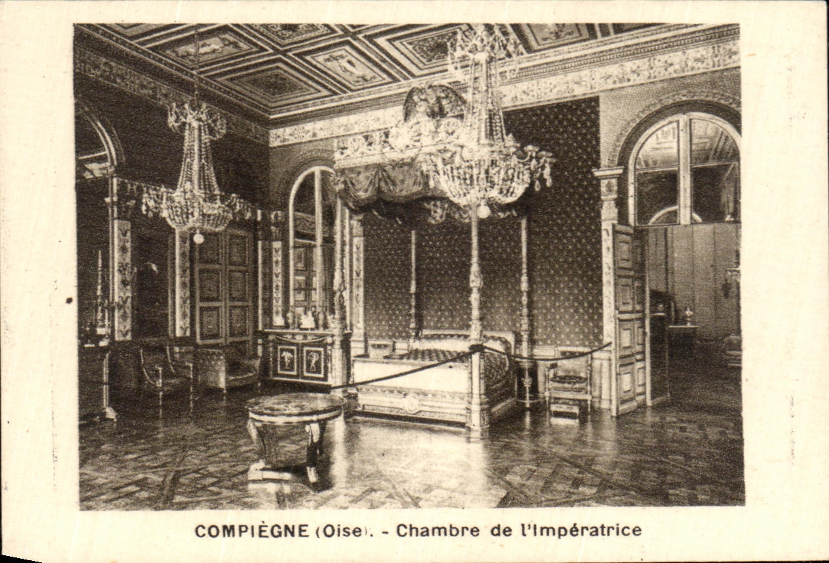 Advertizing Postcard Compiegne Room of L Empress Byla Publicity