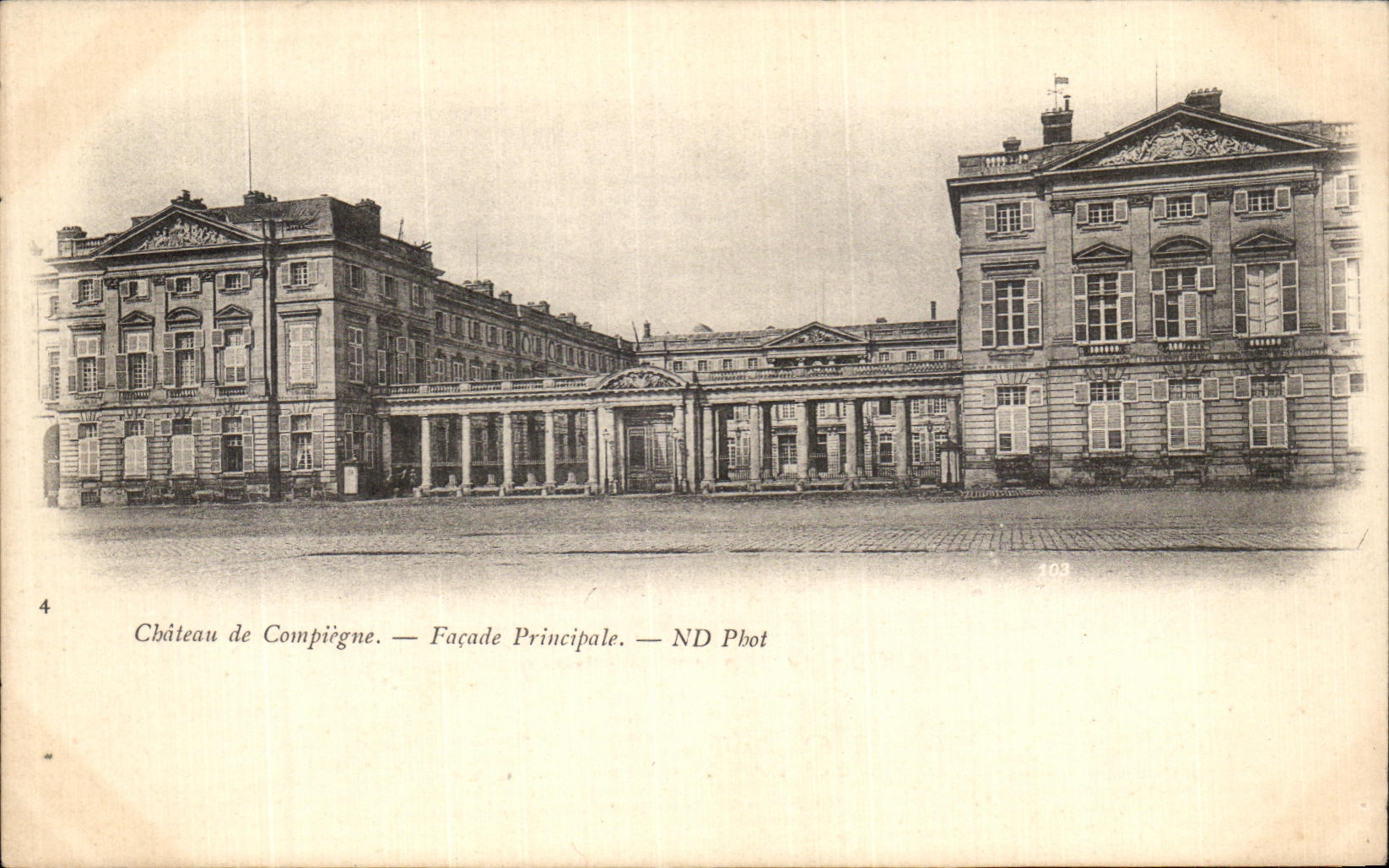 VINTAGE POSTCARD Compiegne Principal Frontage