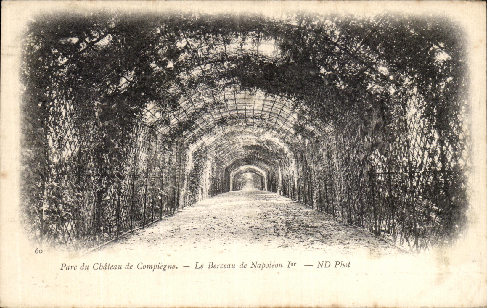 VINTAGE POSTCARD Compiegne Park of the Castle the cradle of Napoleon 1st