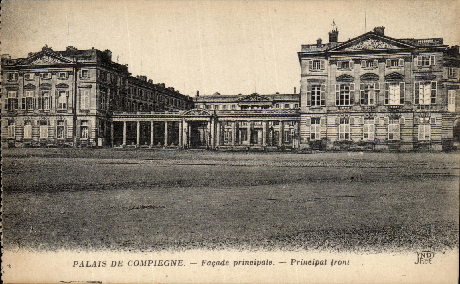 VINTAGE POSTCARD Compiegne Principal Frontage