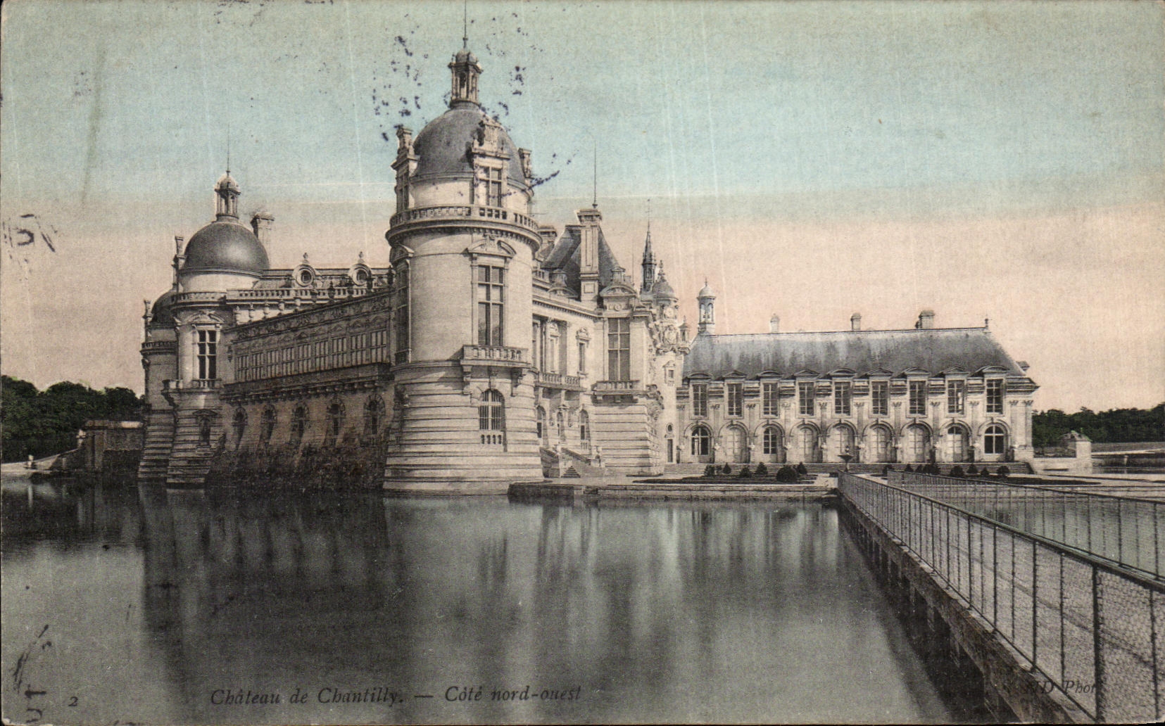VINTAGE POSTCARD Castle Of Chantilly Dimensions Northern West