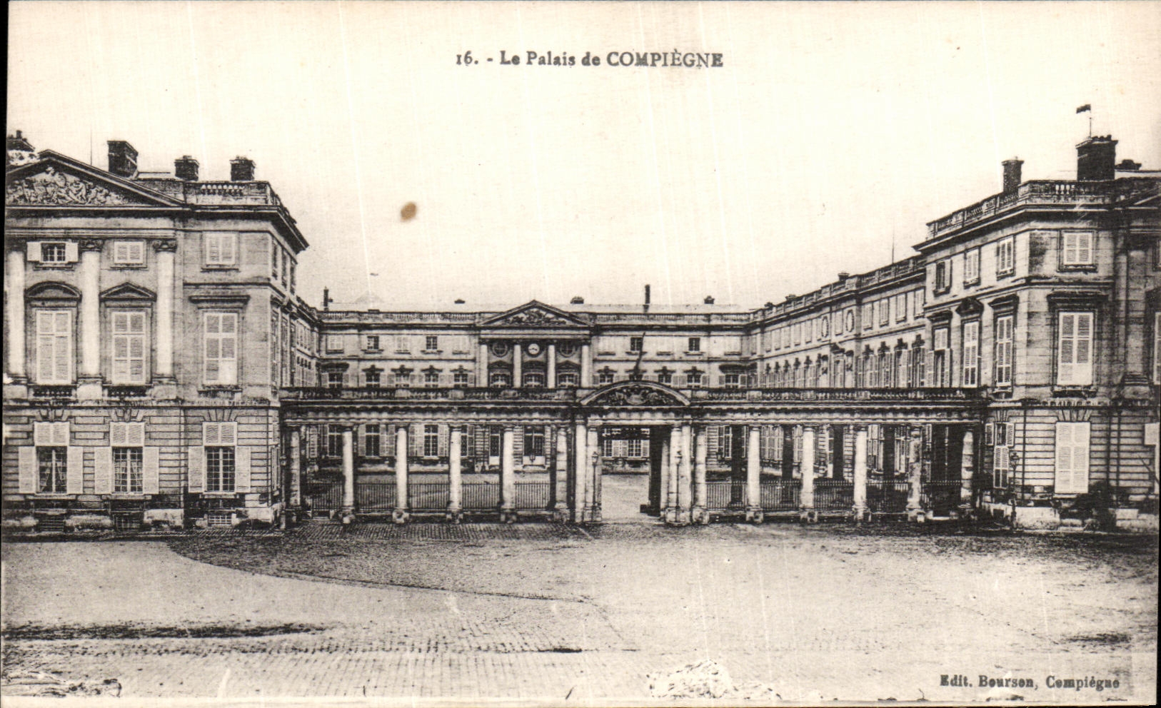 VINTAGE POSTCARD the Palate of Compiegne