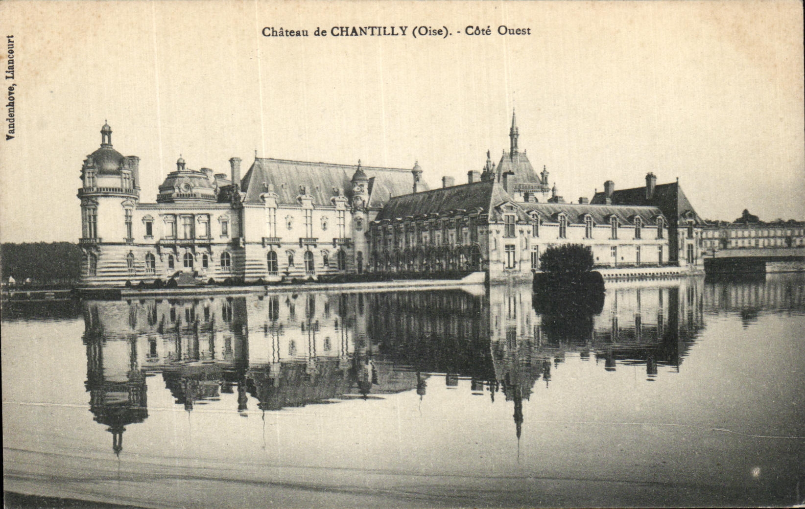 CPA Chateau De Chantilly Cote Ouest