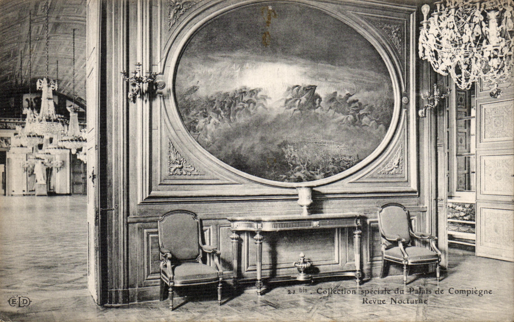 VINTAGE POSTCARD Special Collection of the Night Palate of Compiegne Re examined