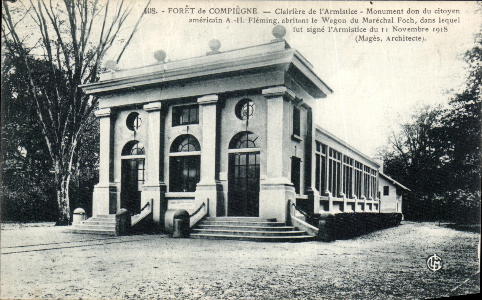 VINTAGE POSTCARD Drill of Compiegne Clearing of L Militaria armistice