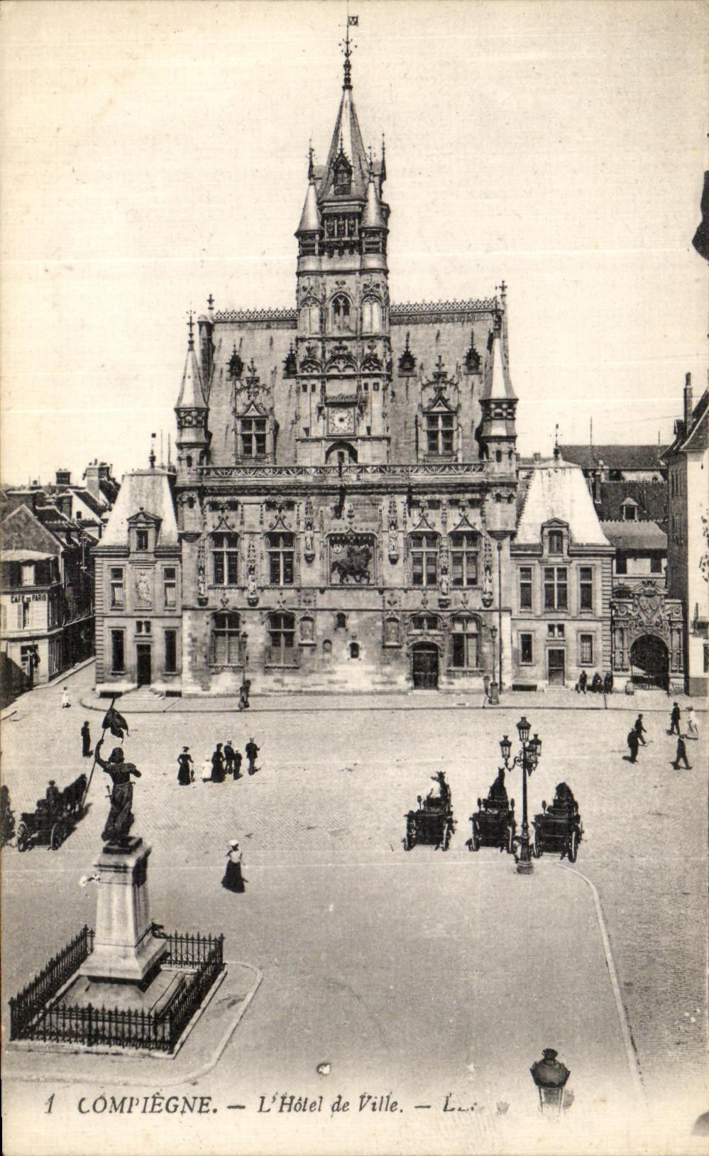 Paladar Compiegne L ayuntamiento de la POSTAL de la VENDIMIA