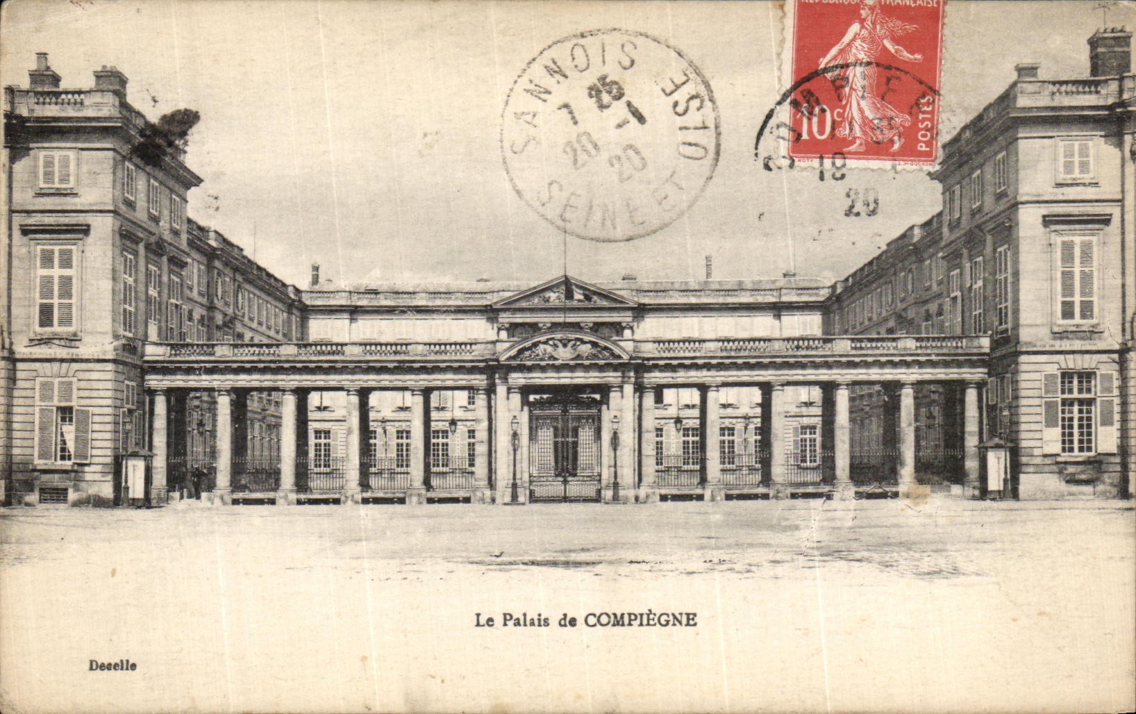 VINTAGE POSTCARD the Palate of Compiegne