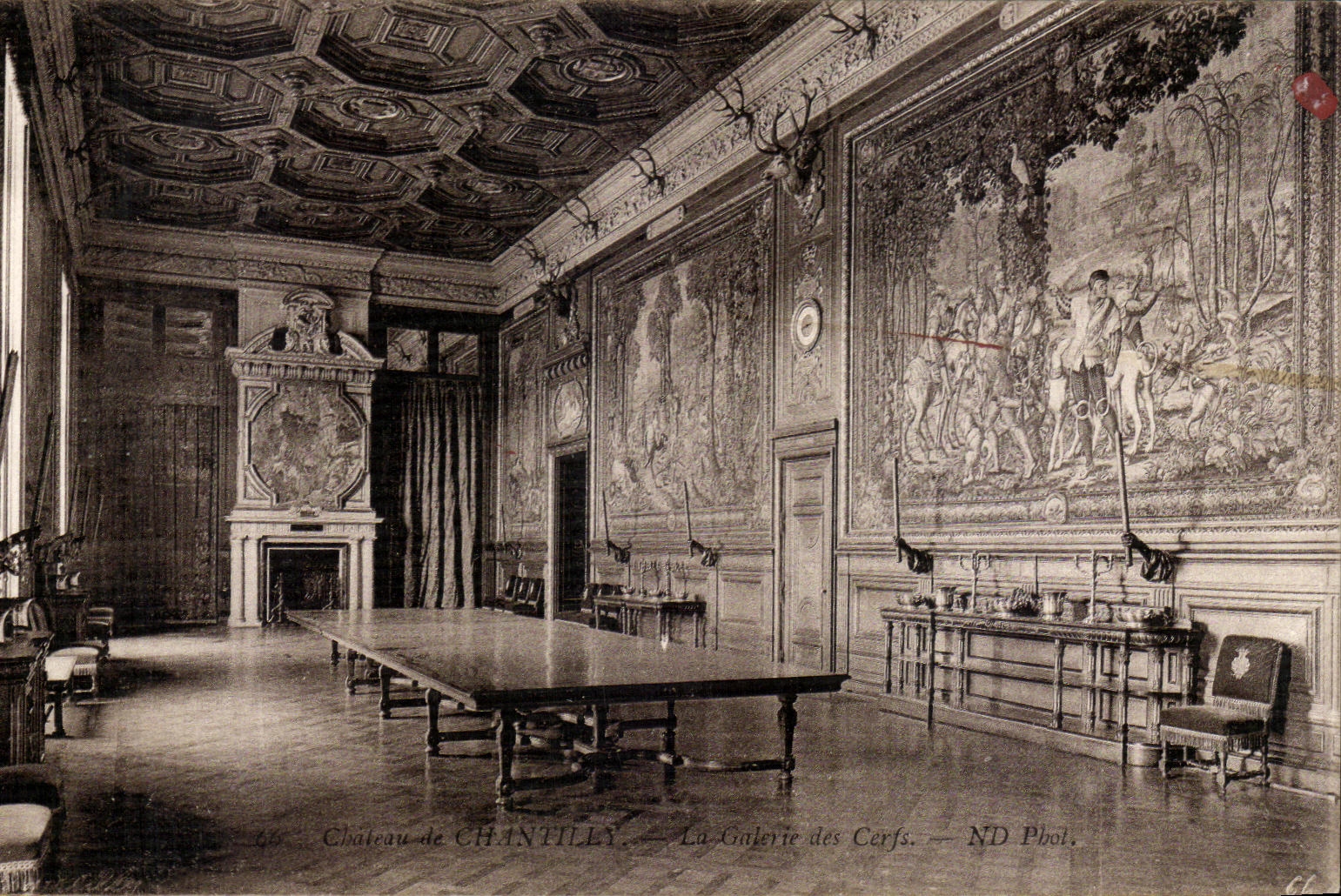 POSTAL Compiegne de la VENDIMIA la galeria de los machos