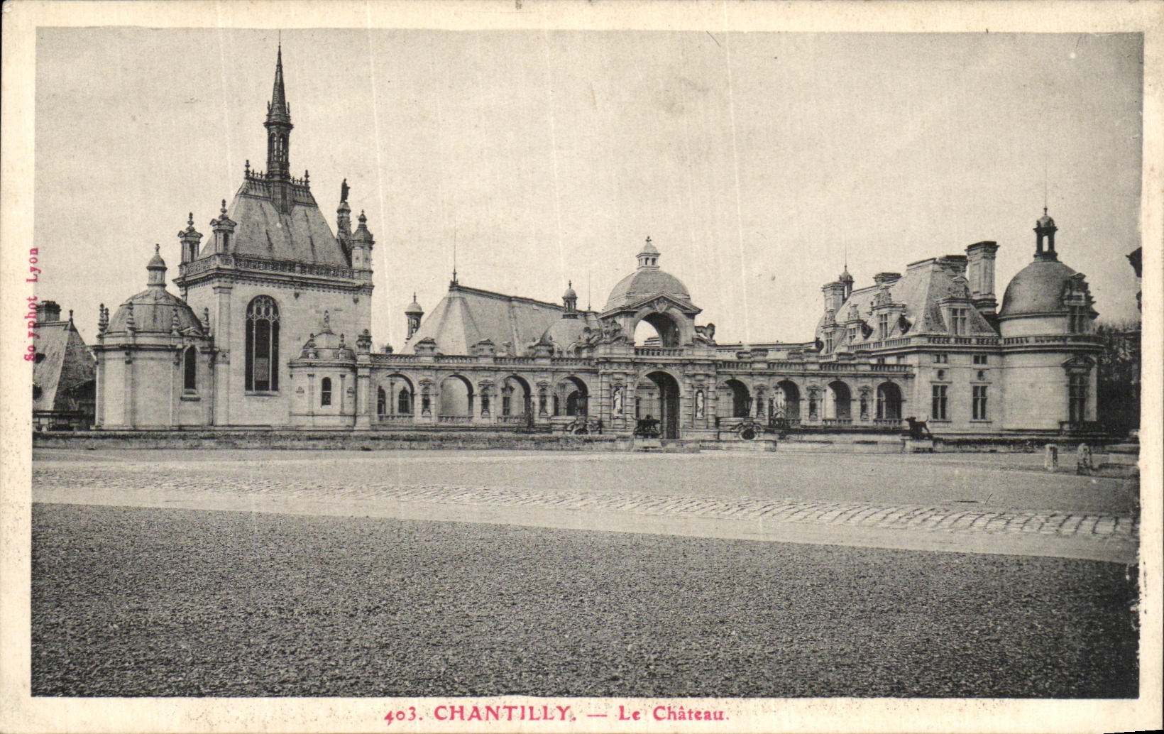 VINTAGE POSTCARD Chantilly Castle