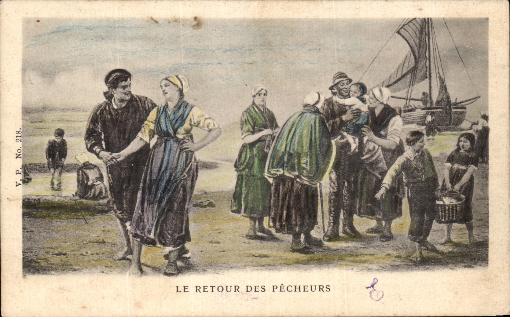 POSTAL de la VENDIMIA la vuelta de los pecadores