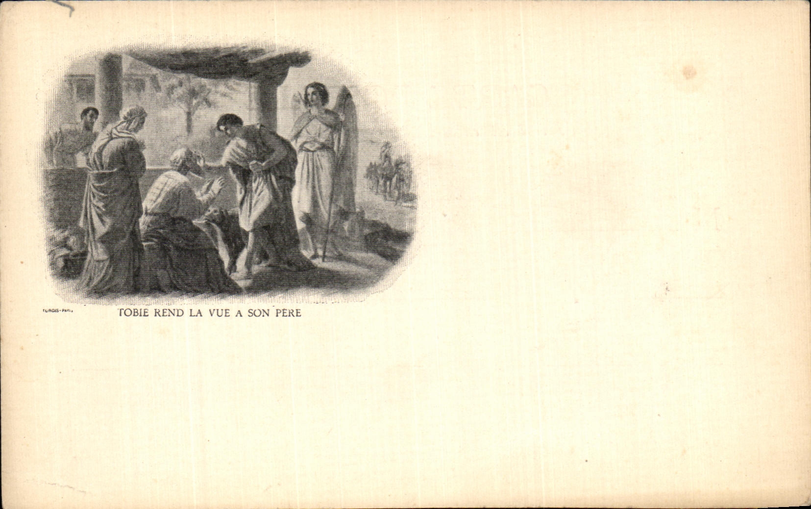 CPA Tobie rend la vue a son pere