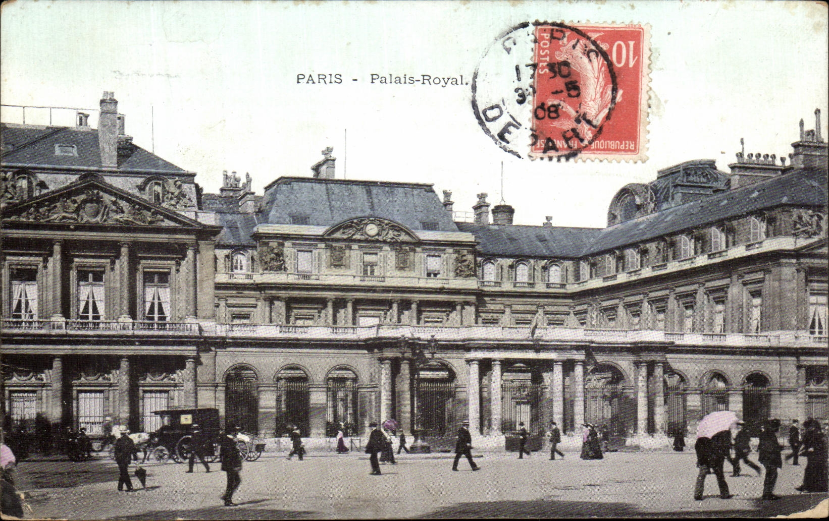 VINTAGE POSTCARD Paris Palais Royal